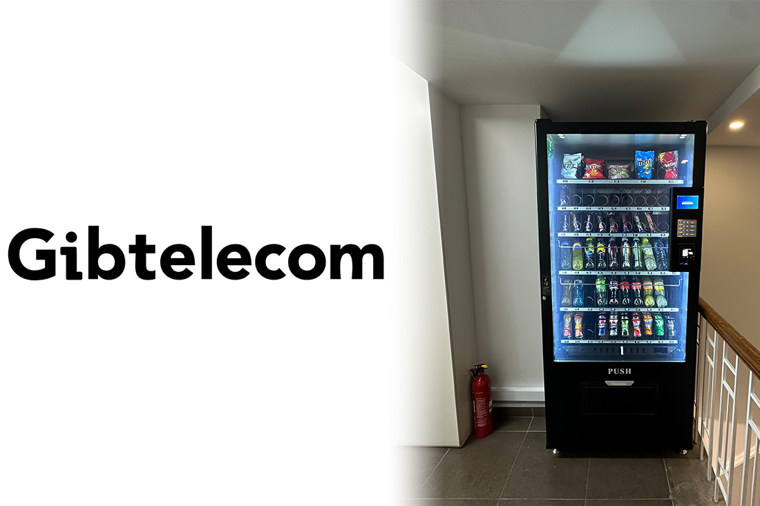 SnackStation vending machine at Gibtelecom Mount Pleasant
